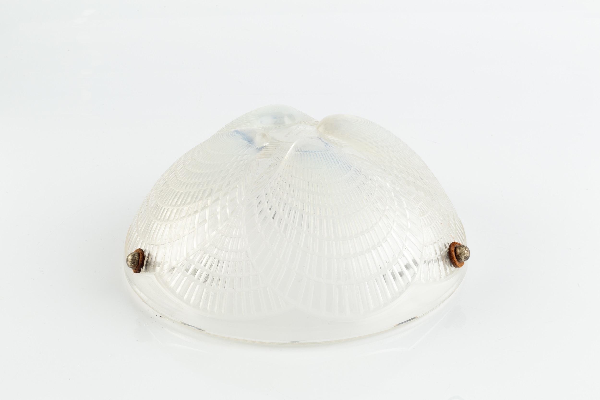 René Lalique (French 1860-1945) Coquilles plafonnier, designed 1925 glass, etched 'R Lalique France' - Image 2 of 3