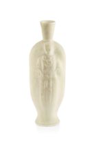 Geoffrey Eastop (1921-2014) Figural vase porcelain incised signature 23.5cm high.