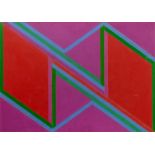 David Leverett (1938-2020) Orange and Pink Composition, circa 1968 gouache 51 x 71cm.