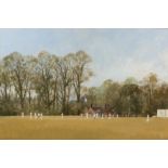 Roy Perry (1935-1993) Opening Match, Eton signed (lower left) oil on board 46 x 68cm.