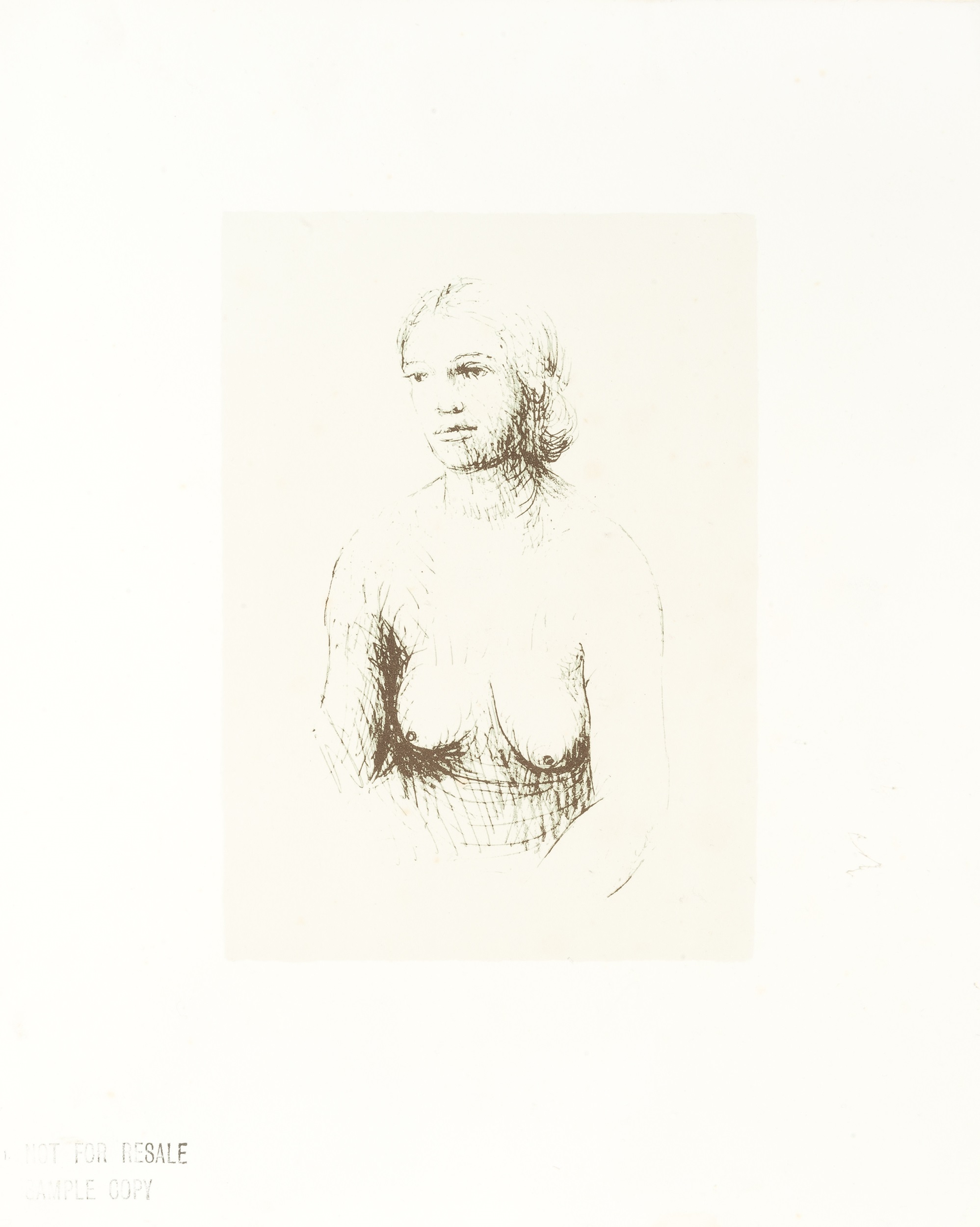 Henry Moore (1898-1986) Girl I, 1974 printer's proof aside from the edition of 50 lithograph 39 x - Image 2 of 3