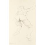 Ralph Brown (1928-2013) Nude from Behind, 1982 signed and dated (lower left), titled (to reverse)