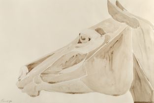 Elisabeth Frink (1930-1993) Horse's Head, 1980 signed and dated (lower left) watercolour and