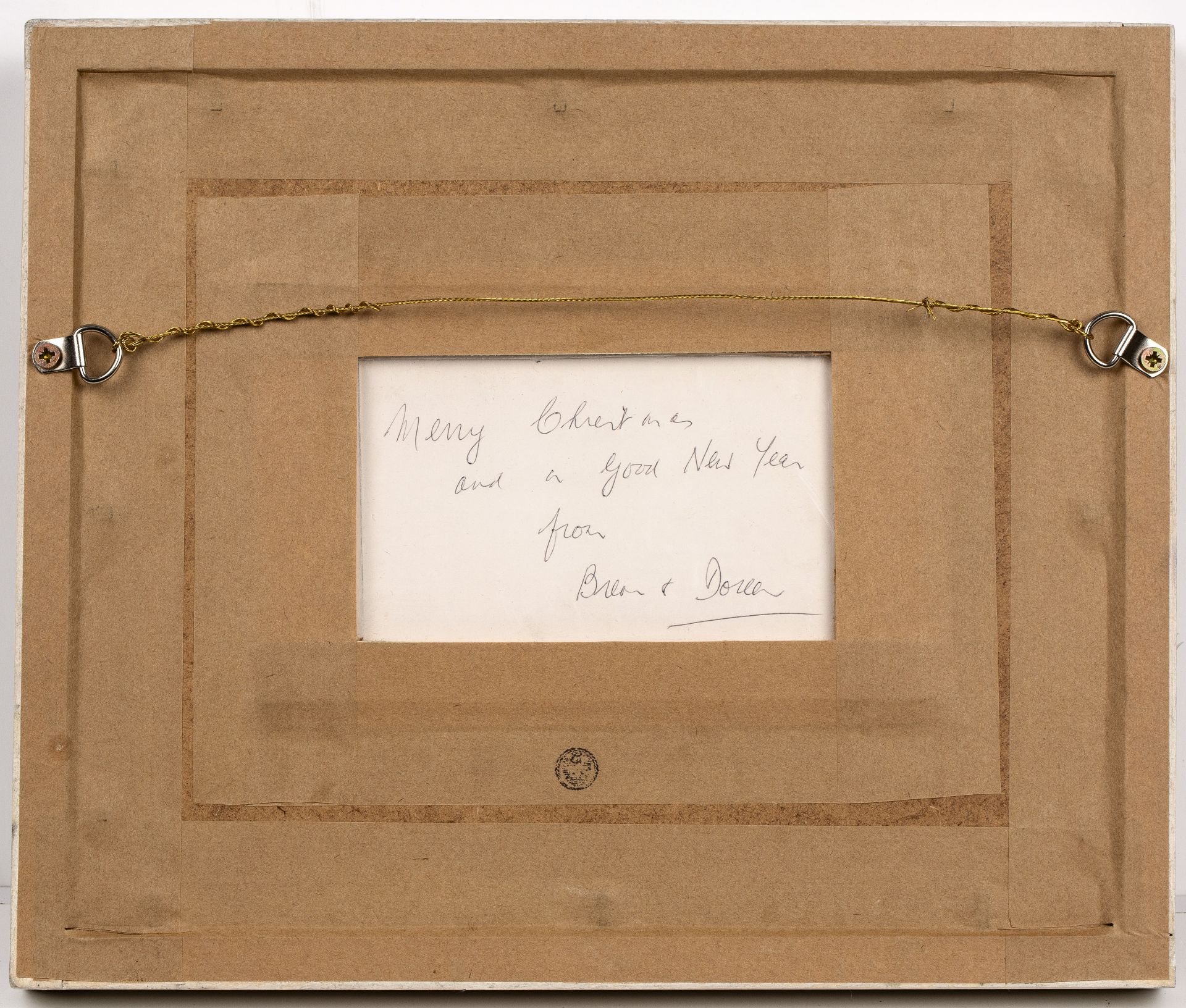 Breon O'Casey (1928-2011) Christmas Card inscribed 'Pat & Roger/ A Merry Christmas & a Good New - Bild 3 aus 3