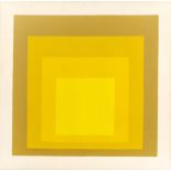 Josef Albers (1888-1976) Departing in Yellow lithograph 53 x 53cm.