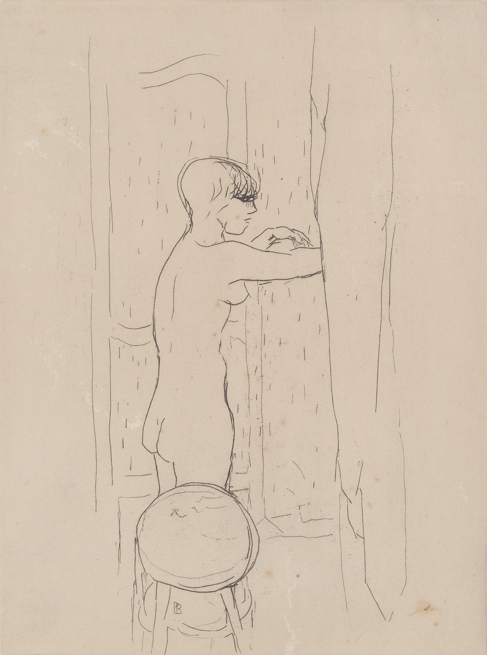 Pierre Bonnard (1867-1947) Toilette, 1927 signed with initials (in the plate) etching 22 x 17.5cm.