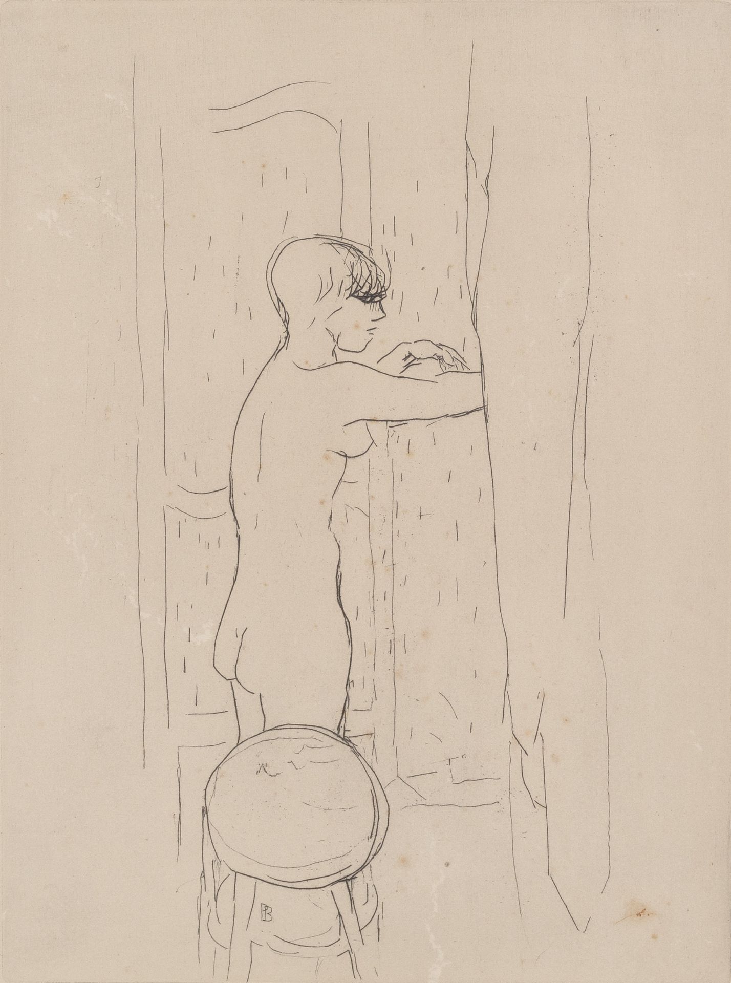 Pierre Bonnard (1867-1947) Toilette, 1927 signed with initials (in the plate) etching 22 x 17.5cm.