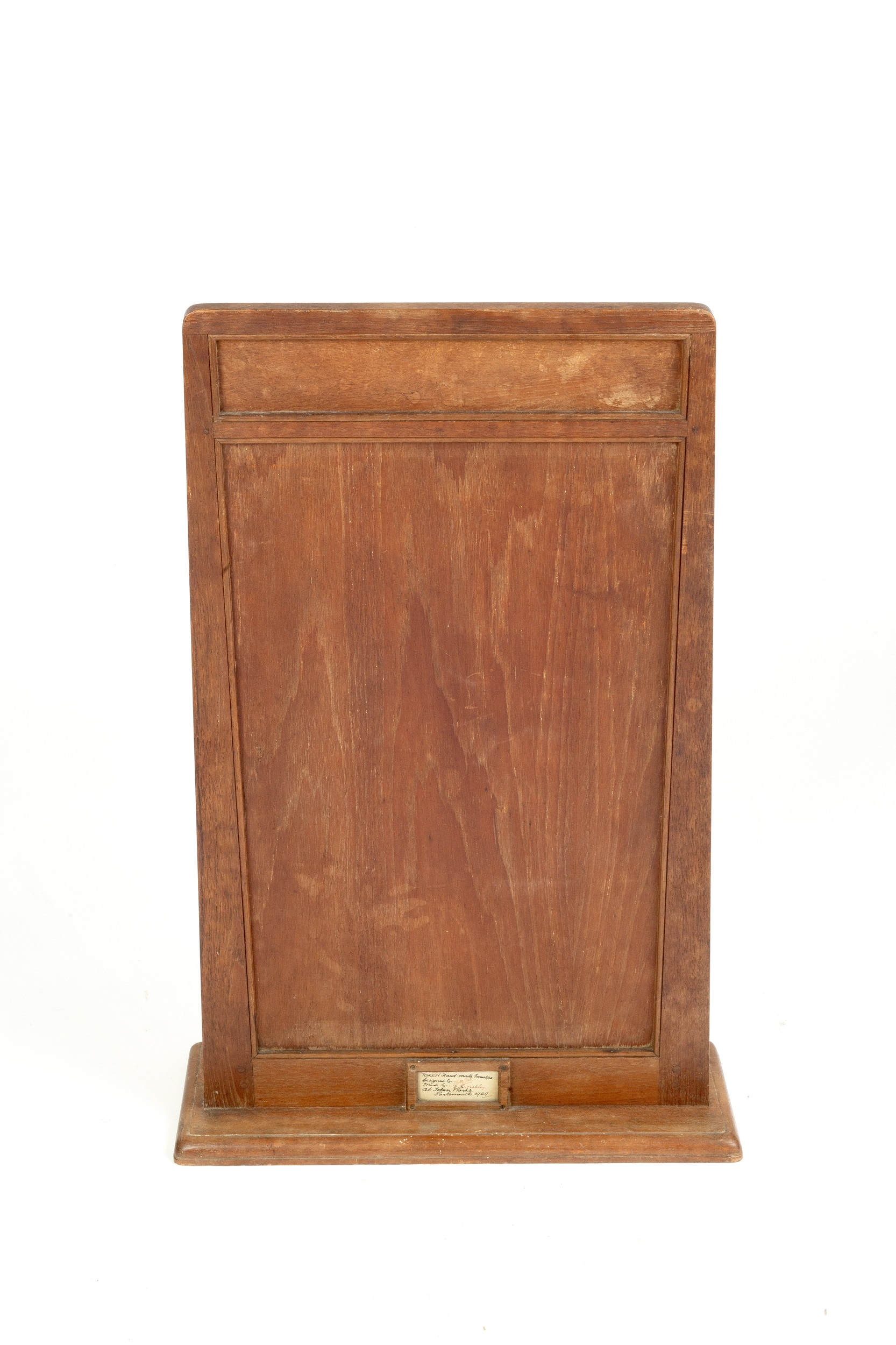 Betty Joel (1894-1985) at Token Hand-Made Furniture Mirror, 1929 oak and bevelled glass original - Image 3 of 3