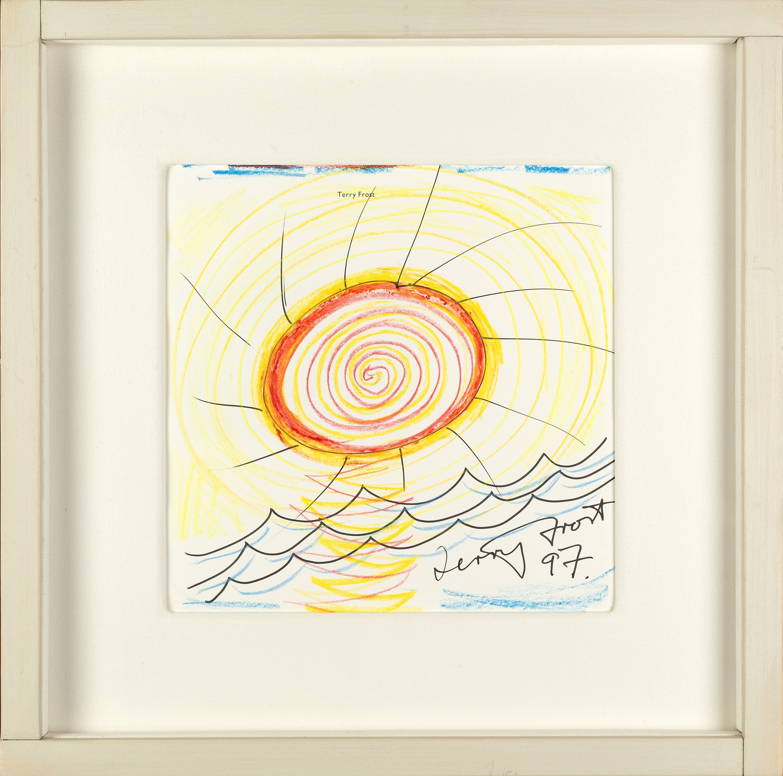 Terry Frost (1915-2003) Sunburst Newlyn, 1997 signed and dated (lower right) mixed media drawing - Image 2 of 3