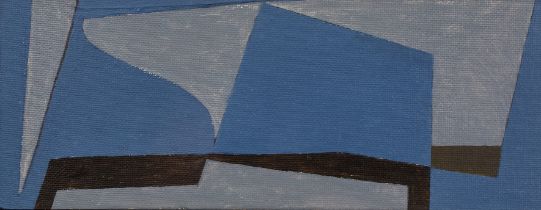 George Dannatt (1915-2009) Sequence in Blue + Grey, 1994 signed, titled, and dated (to reverse)