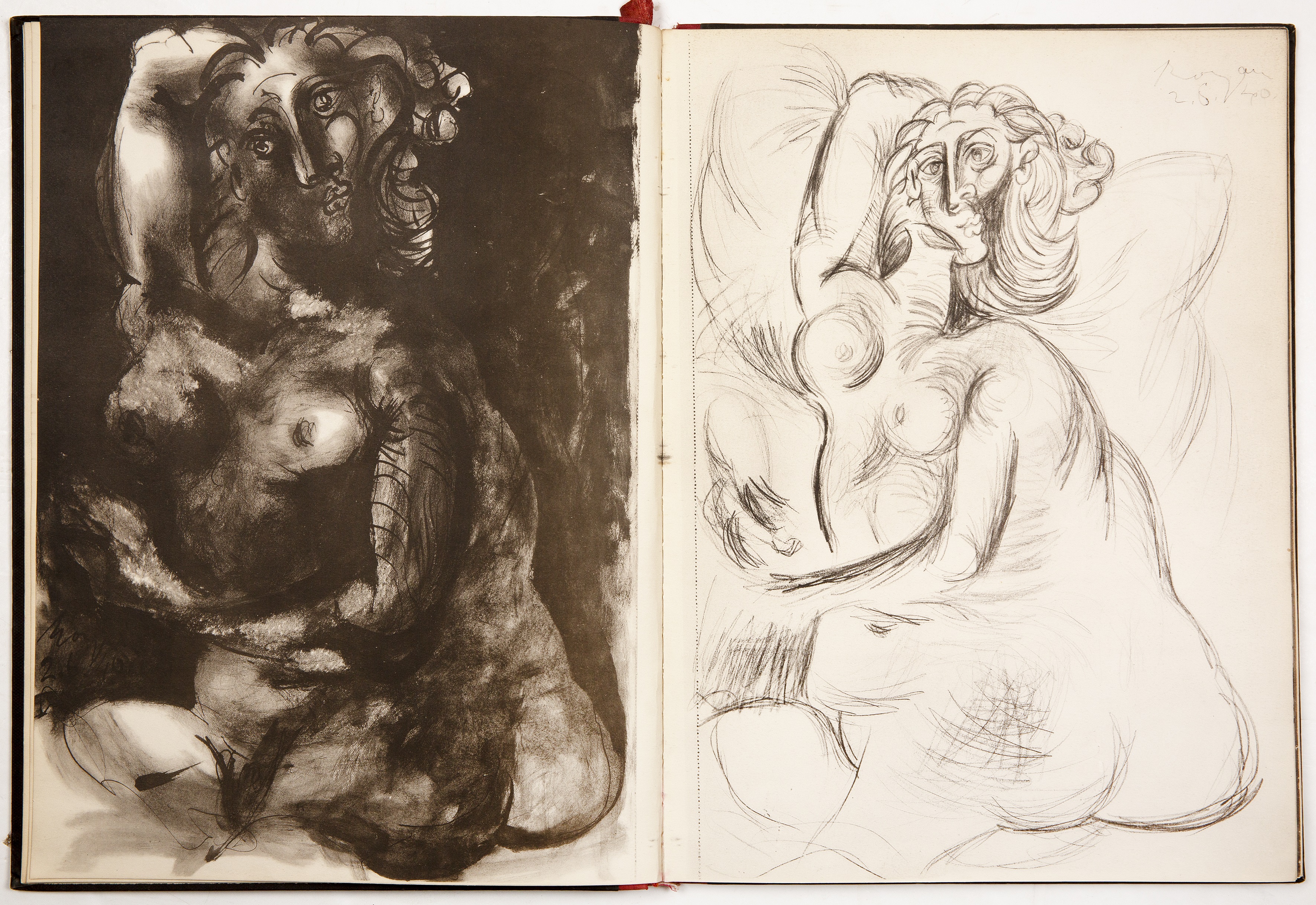 Pablo Picasso (1881-1973) Carnet de Dessins, Royan, 1948 folio Published by Cahiers d’Art comprising - Image 3 of 6