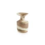Lucie Rie (1902-1995) Vase swirled pale glazes impressed potter's seal 12.2cm high. There does not