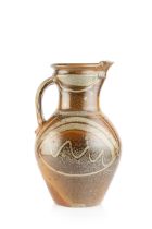 Michael Casson (1925-2003) Large jug salt glaze impressed potter's seal 44cm high.