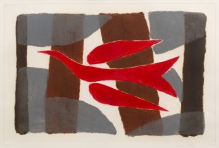 Breon O'Casey (1928-2011) Red Bird, 1999 7/15, signed, dated, and numbered in pencil (in the margin)