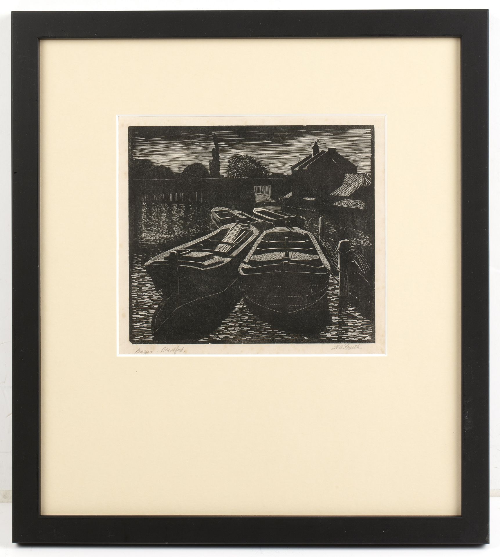 Hubert Andrew Freeth (1912-1986) Barges, Brentford signed and titled in pencil (in the margin) - Bild 2 aus 3