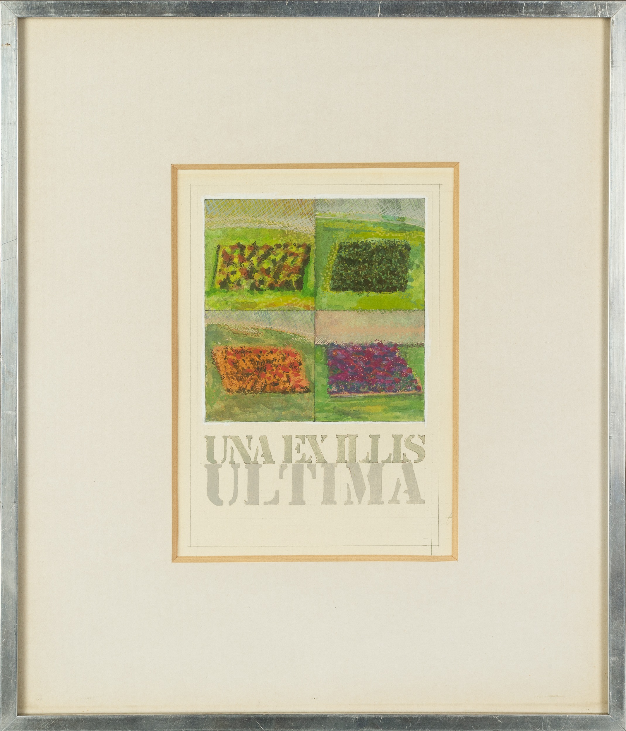 Tom Phillips (1937-2022) Una Ex Illis Ultima gouache 18 x 13cm. Provenance: Flowers Gallery, - Image 2 of 3