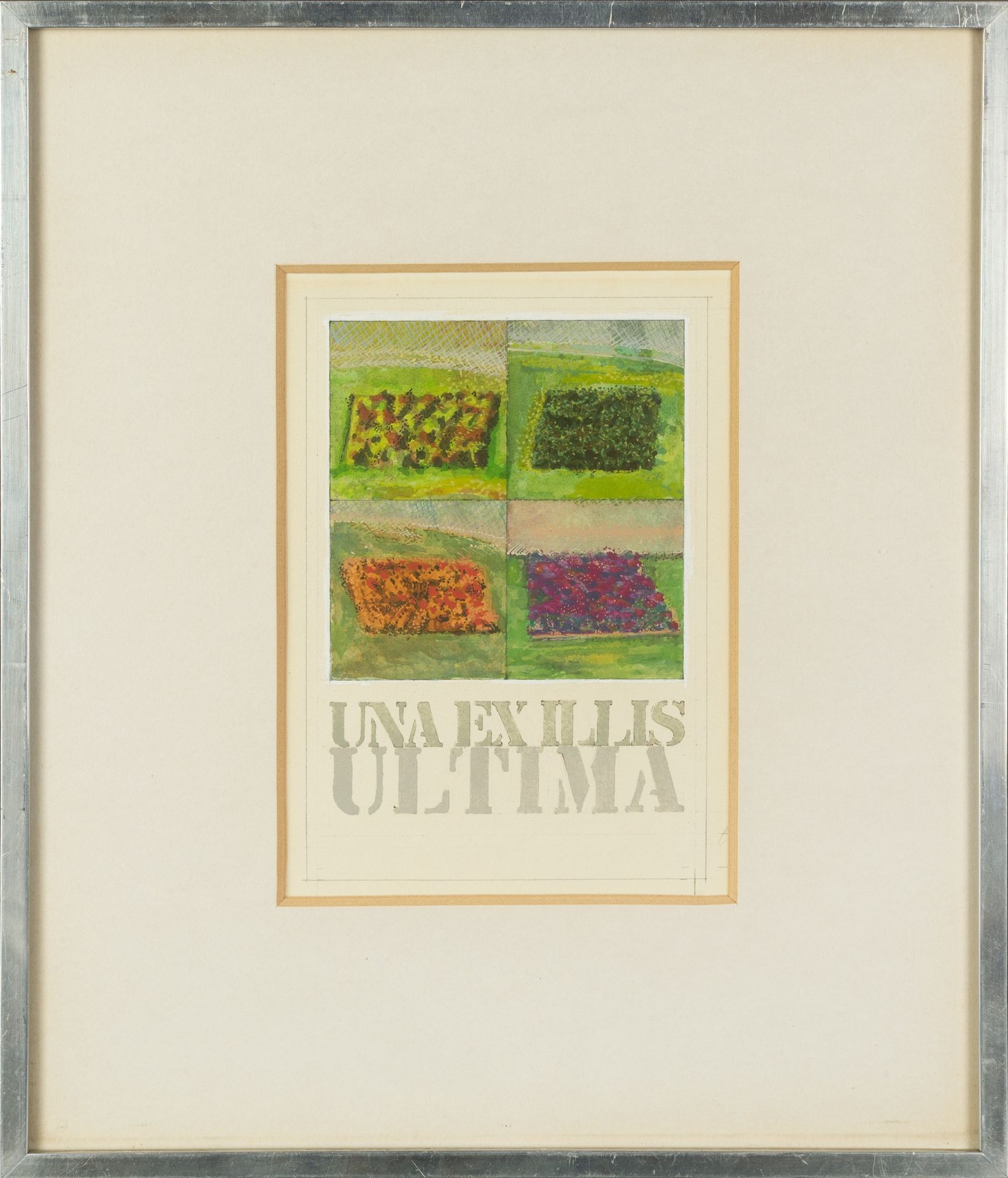 Tom Phillips (1937-2022) Una Ex Illis Ultima gouache 18 x 13cm. Provenance: Flowers Gallery, - Bild 2 aus 3