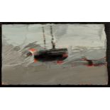 Jeremy Le Grice (1936-2012) Boat in Stormy Weather, 2008 signed and dated (to reverse) oil on