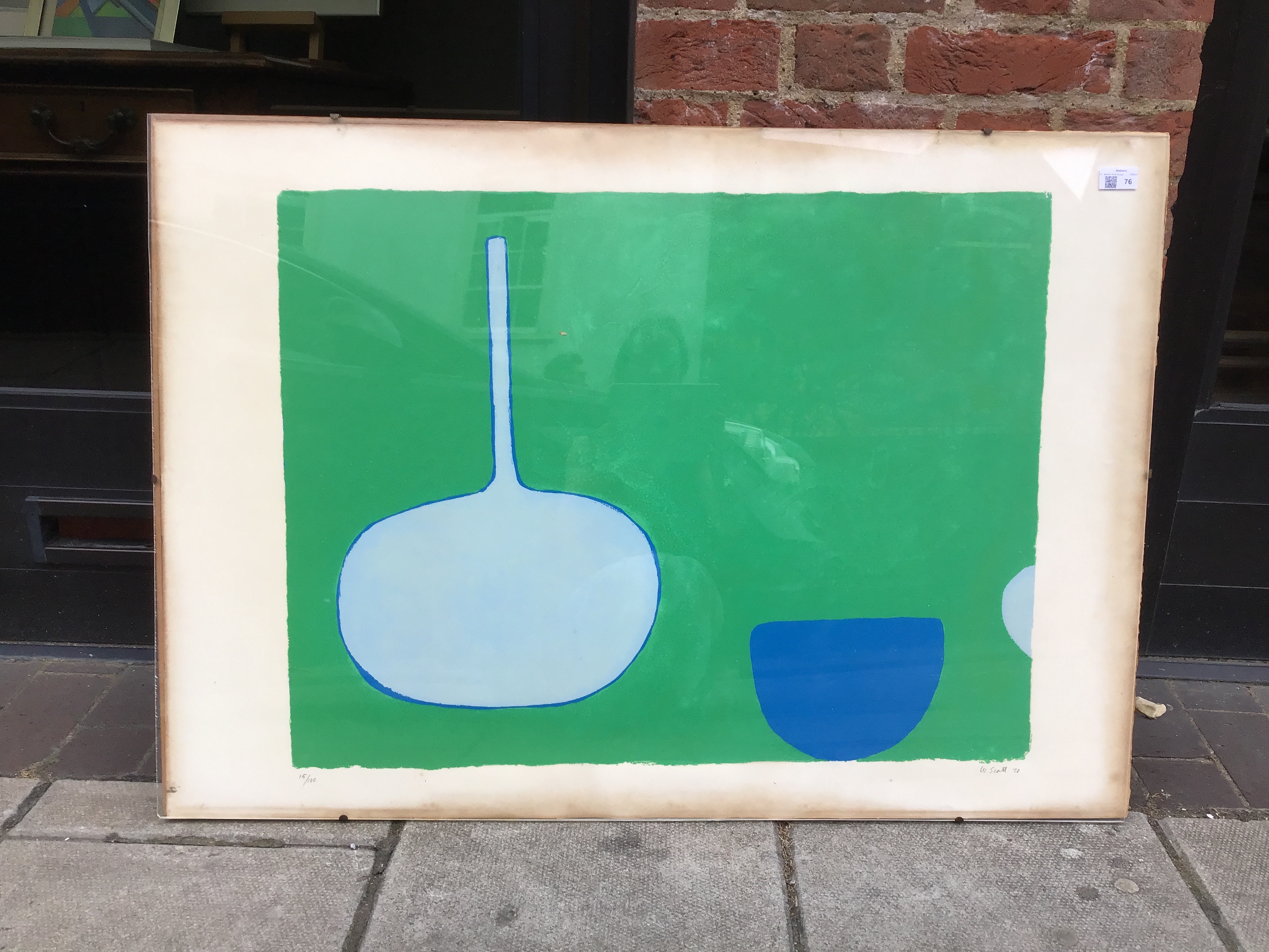 William Scott (1913-1989) Bottle and Bowl, Blues on Green, 1970 15/100, signed, dated, and - Image 13 of 13