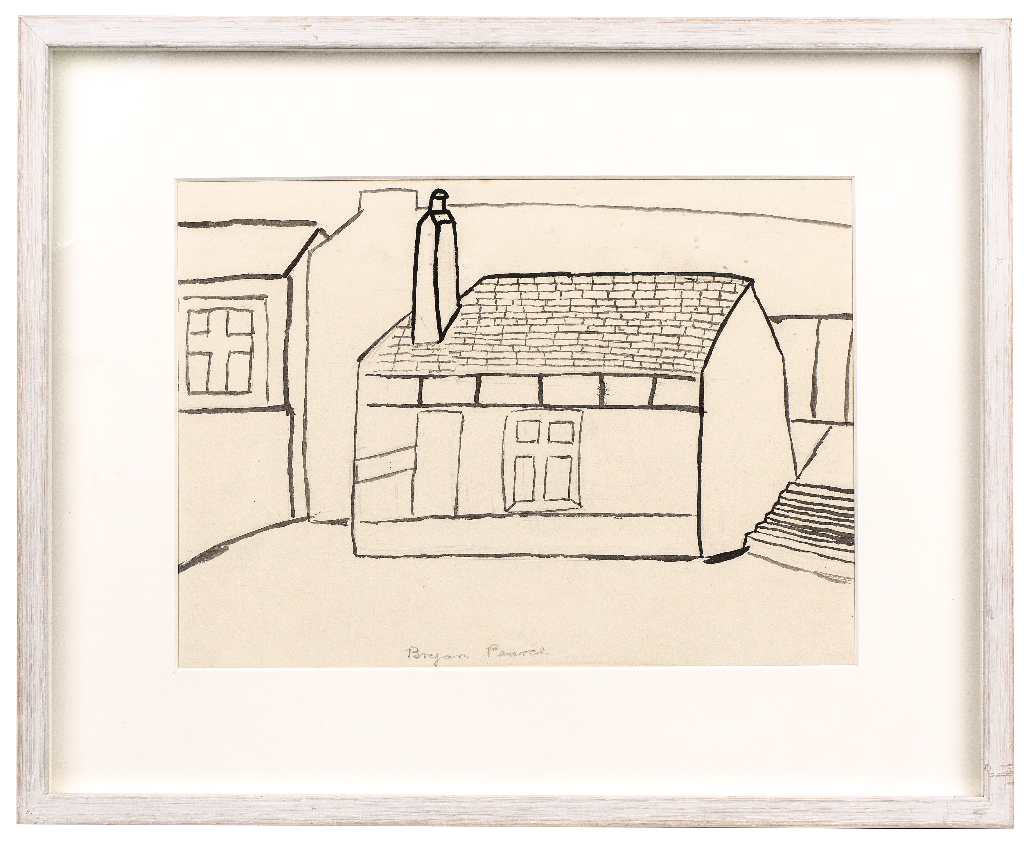 Bryan Pearce (1929-2006) Norway House signed (lower middle) pencil and ink 25 x 35cm. Provenance: - Image 2 of 3