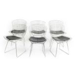 Harry Bertoia (1915-1978) A set of six side chairs, designed in 1952 model 430 chrome plated