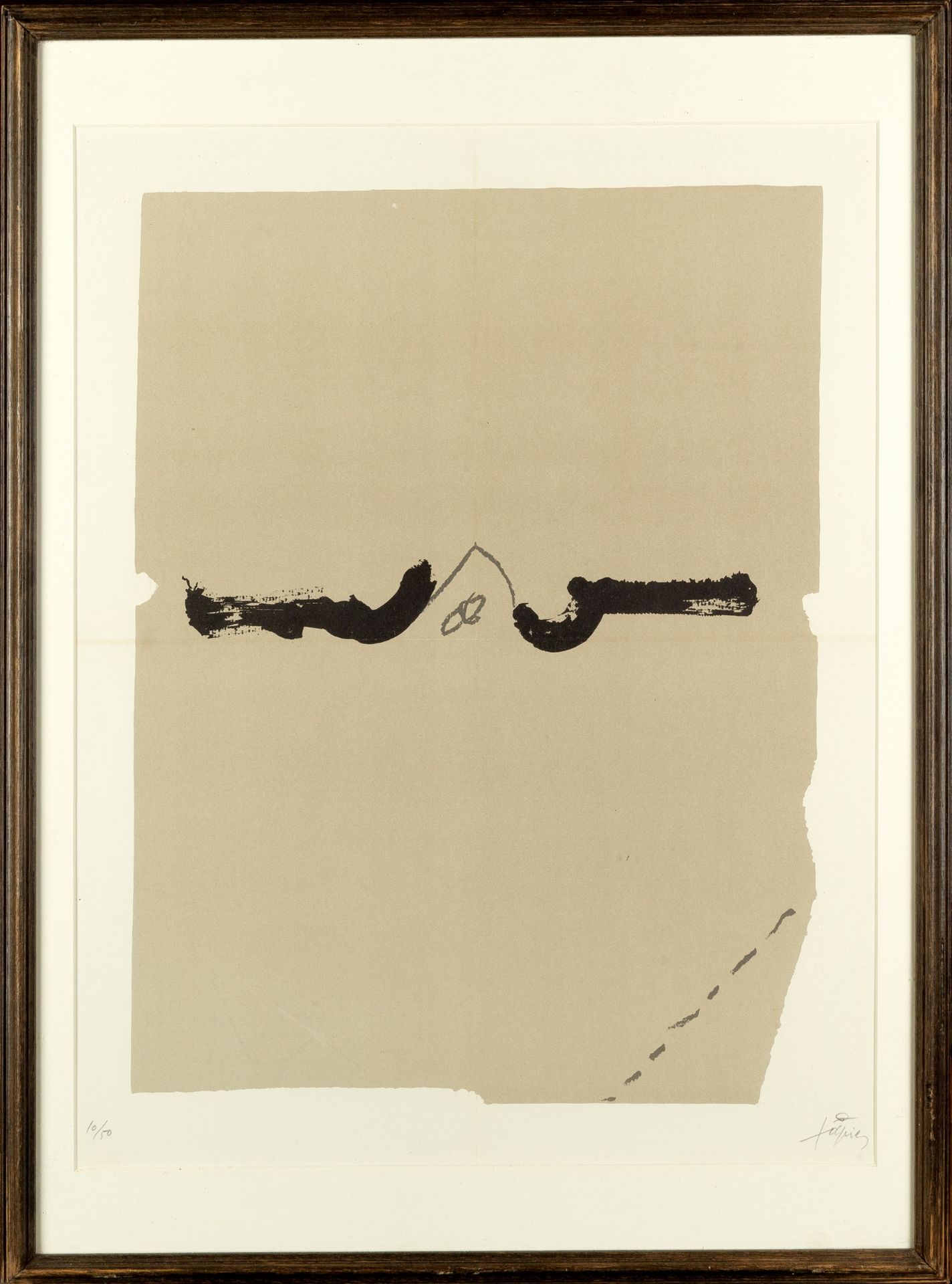 Antoni Tapies (1923-2012) Untitled 10/50, signed and numbered in pencil (in the margin) lithograph - Bild 2 aus 6