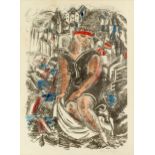 Raoul Dufy (1877-1953) La Baigneuse a Sainte-Adresse signed in pencil (in the margin) hand-