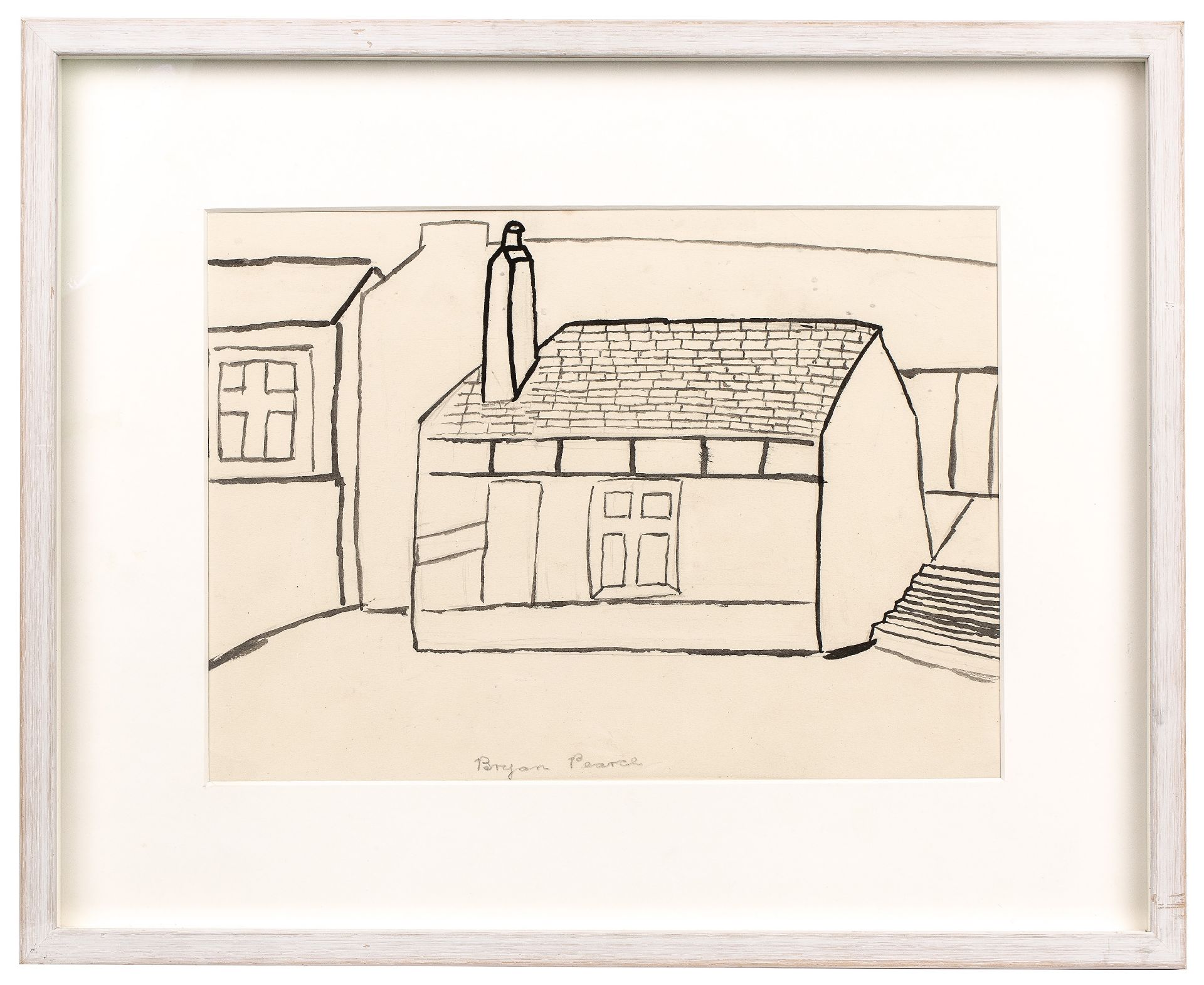 Bryan Pearce (1929-2006) Norway House signed (lower middle) pencil and ink 25 x 35cm. Provenance: - Bild 2 aus 3