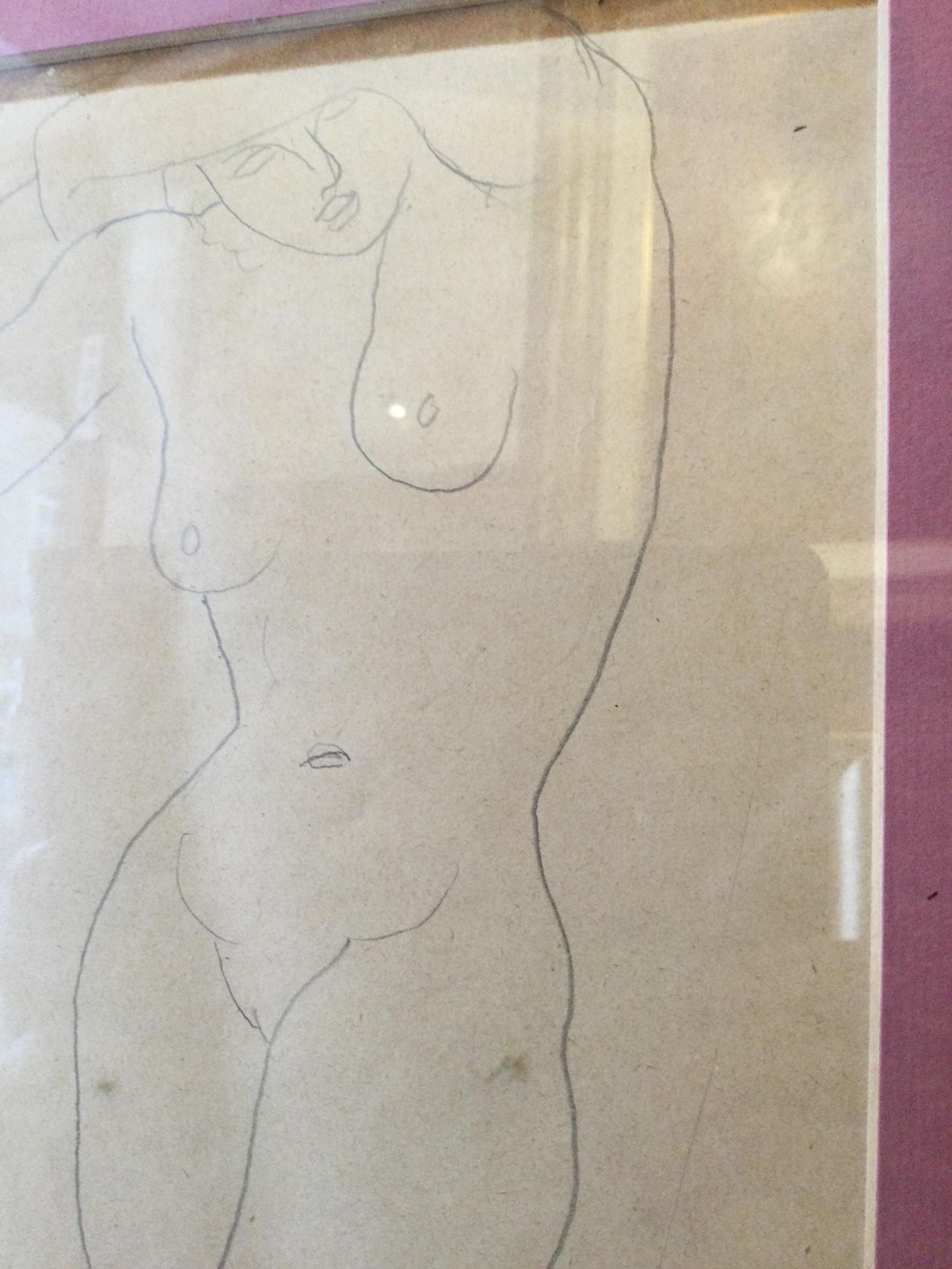 Christopher Wood (1901-1930) Nude with Raised Arm pencil on paper 31 x 18cm. Provenance: Manor - Bild 15 aus 15