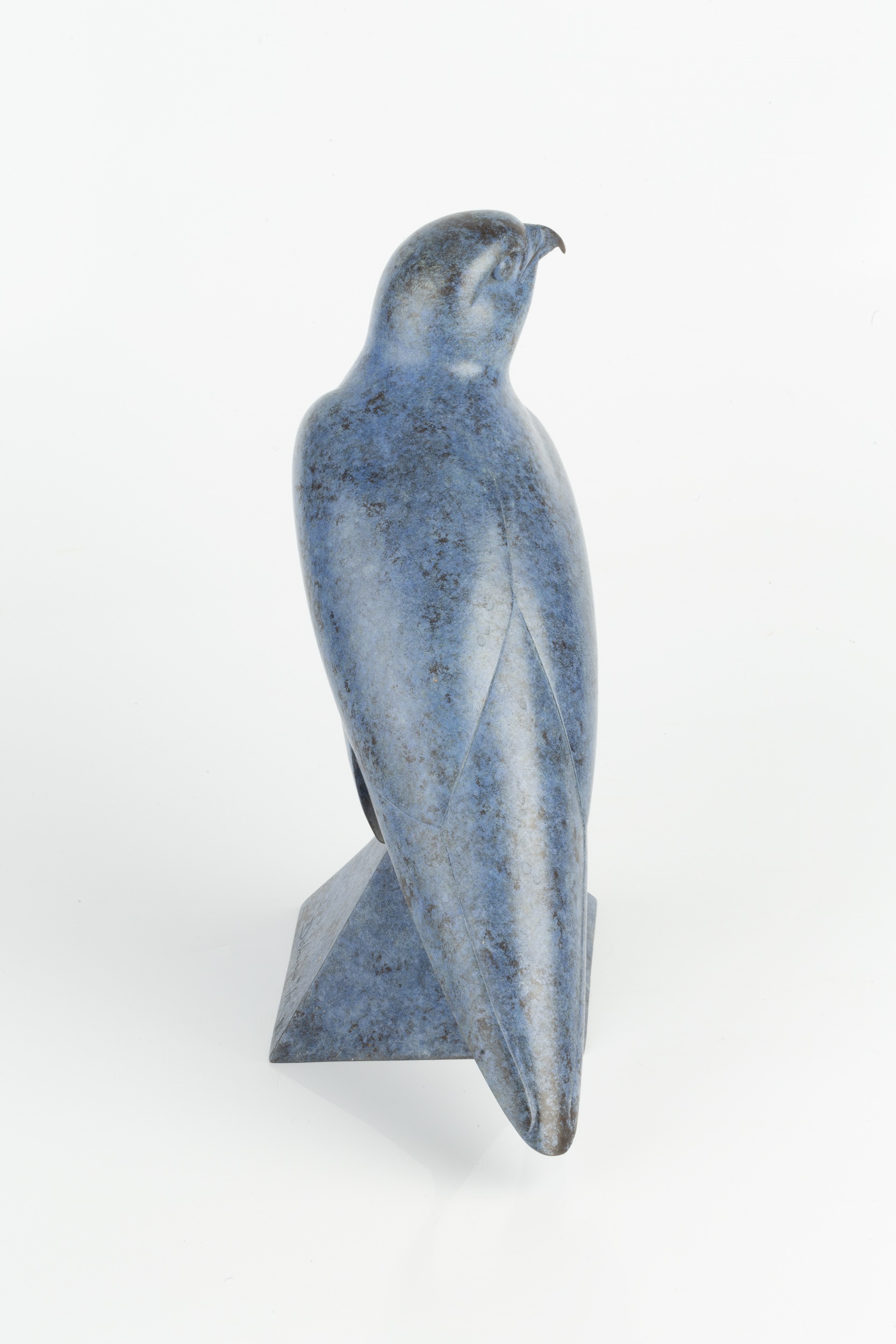 Geoffrey Dashwood (b.1947) Hobby 4/12, signed and numbered blue patinated bronze 24.5cm high. - Image 3 of 4