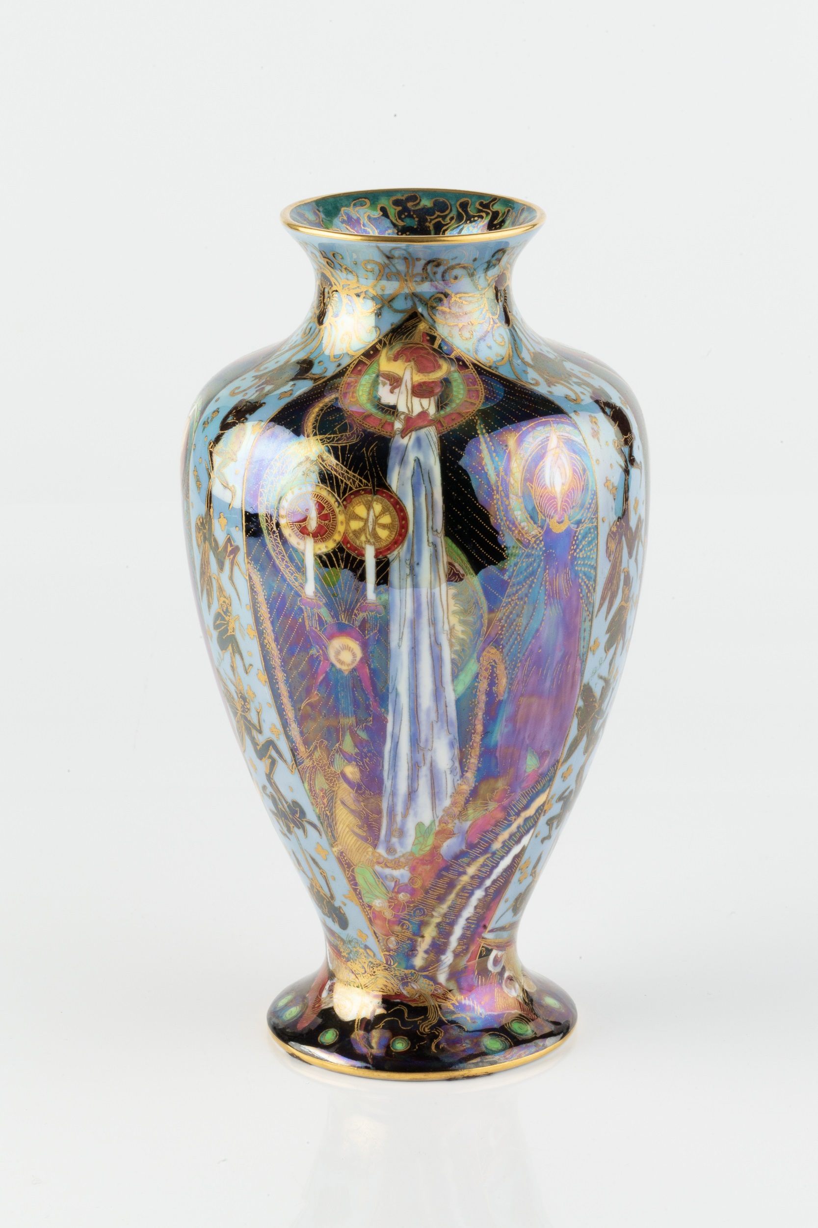 Daisy Makeig-Jones (1881-1945) for Wedgwood Fairyland lustre vase, circa 1925 candlemas pattern - Image 2 of 4
