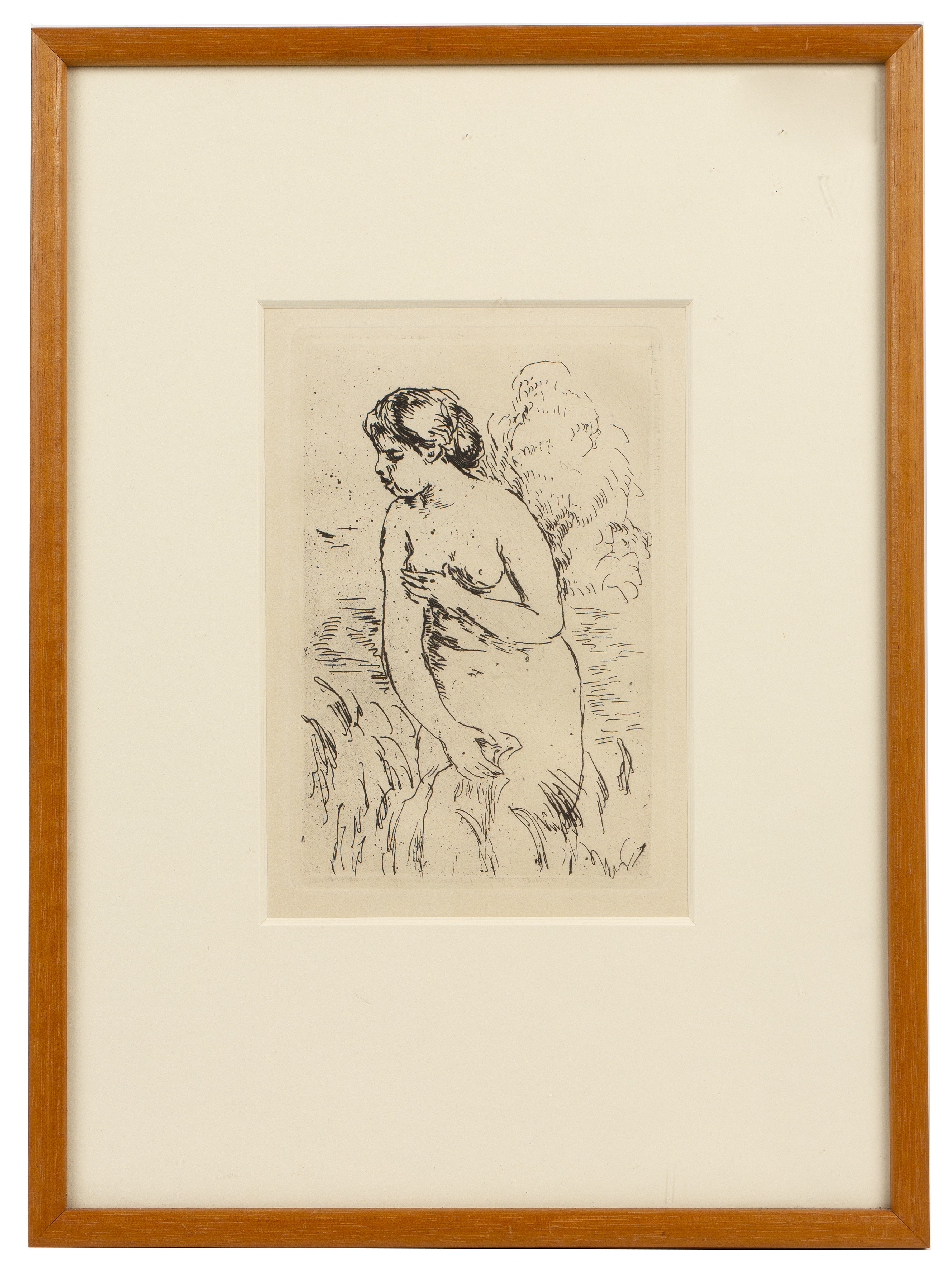 Pierre Auguste Renoir (1841-1919) Baigneuse debout a mi-jambes, 1910 etching 19 x 13cm. - Image 2 of 3