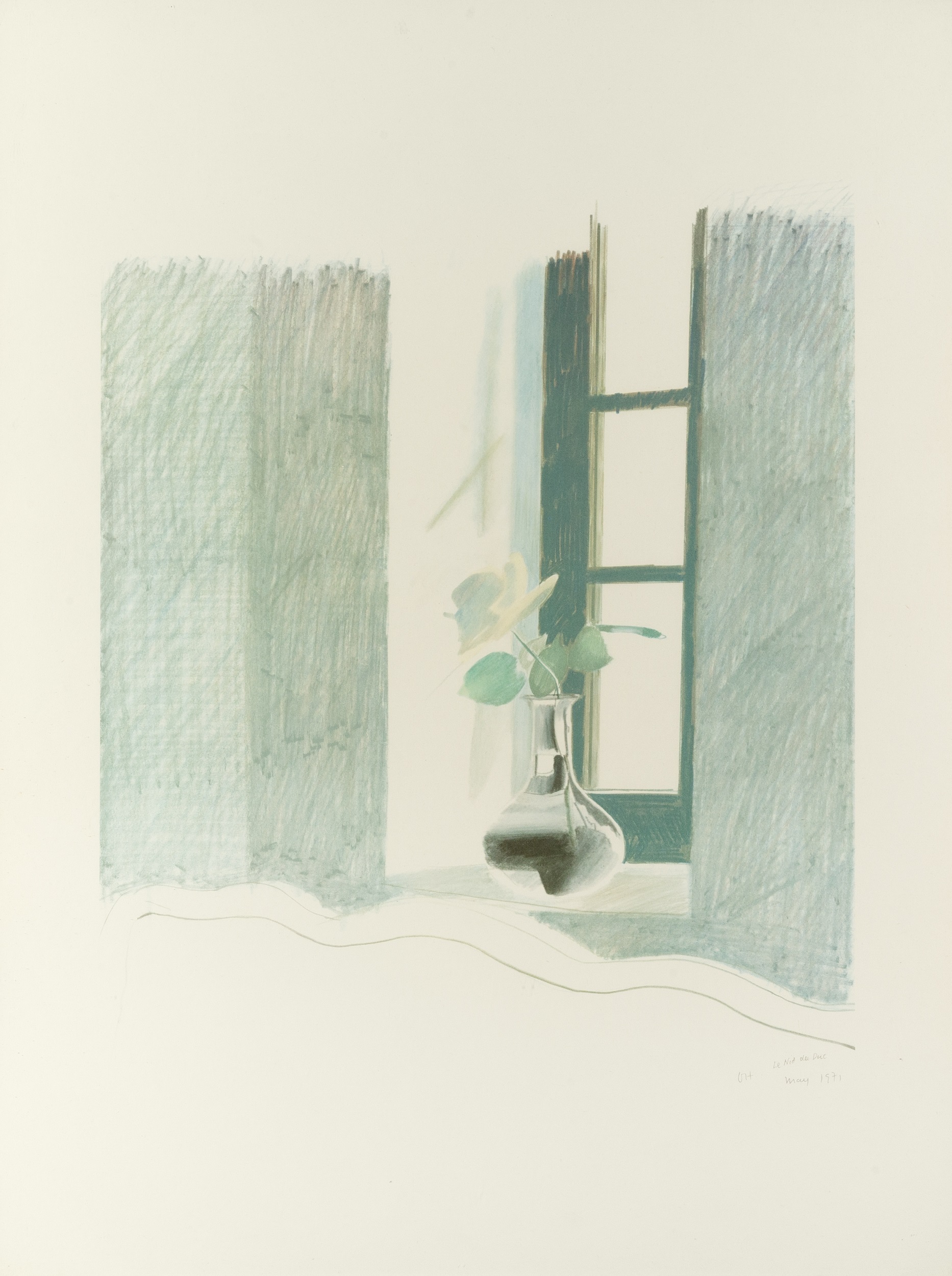 David Hockney (b.1937) Le Nid du Duc, 1971 signed and dated (in the plate) lithograph 60 x 45cm.