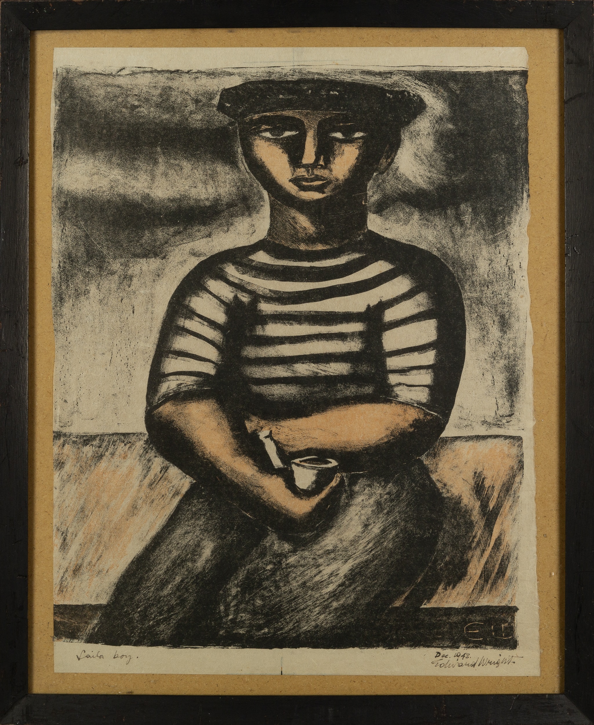 Edward Wright (1912-1988) Sailor Boy, 1943 signed and titled in ink (in the margin) lithograph 41 - Image 5 of 6