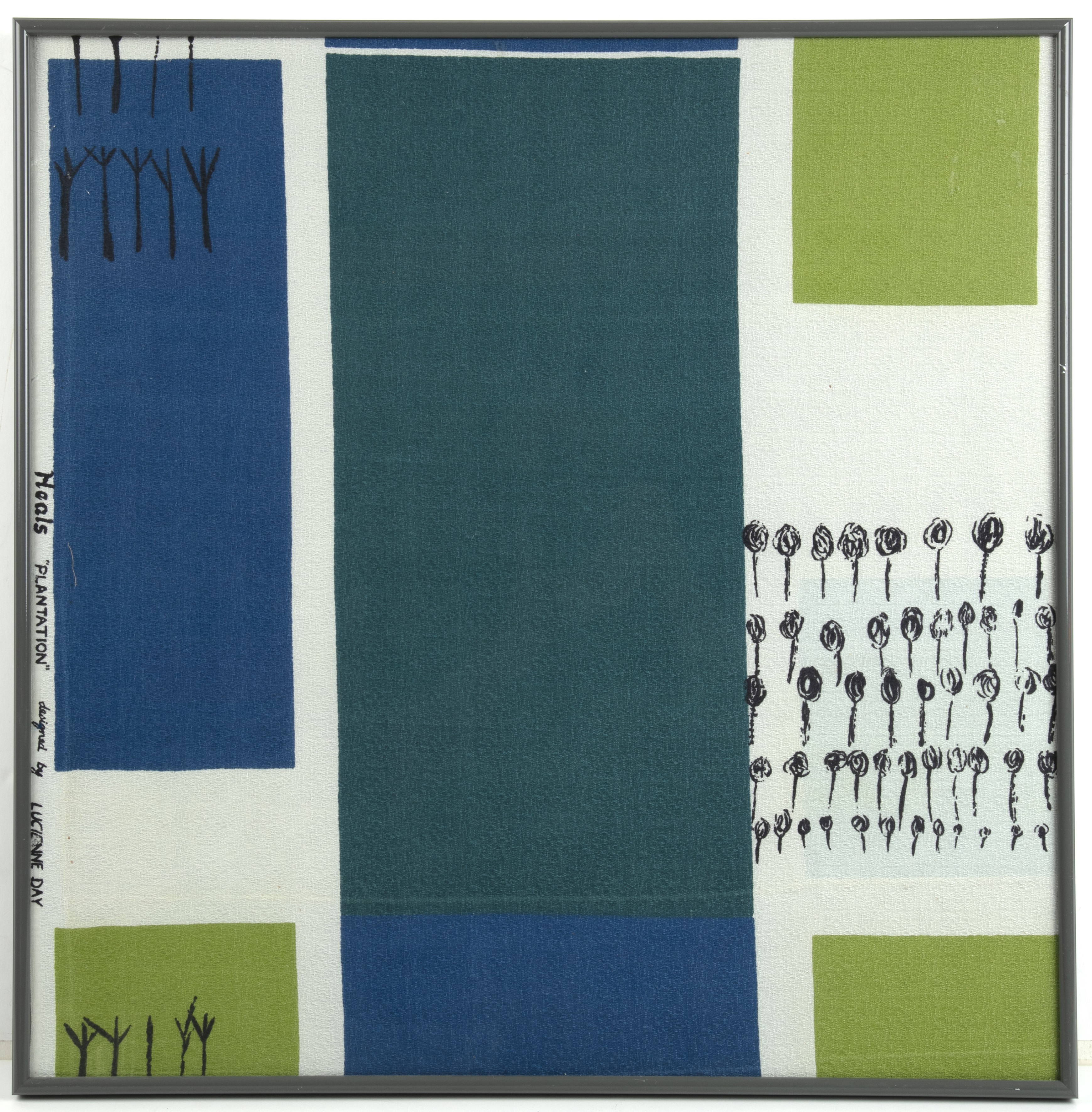 Lucienne Day (1917-2010) for Heals Plantation, designed in 1958 two screen printed cotton textiles - Image 3 of 7