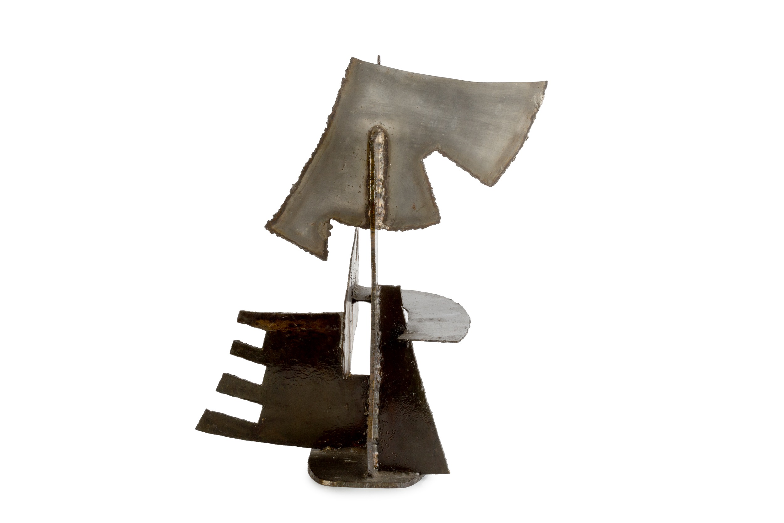 Berto Lardéra (1911-1989) Untitled, circa 1970 steel and iron welded sculpture 57cm high, 52cm wide. - Image 2 of 5