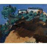Saverio Barbaro (1924-2020) Fig Trees and White Houses, 1967; and Mud Houses, 1967 both signed and