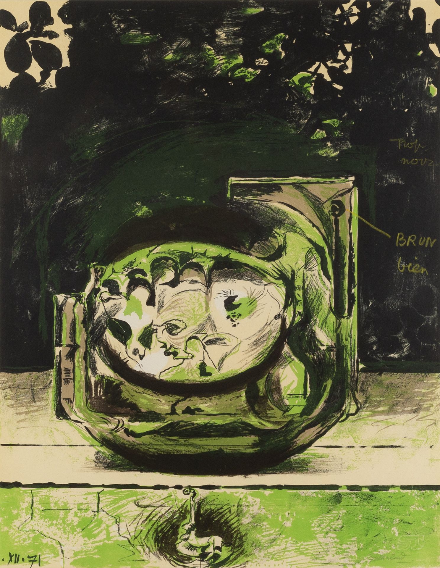 Graham Sutherland (1903-1980) The Rock I, 1973-4 lithograph 62 x 56cm. Provenance: Goldmark Gallery,