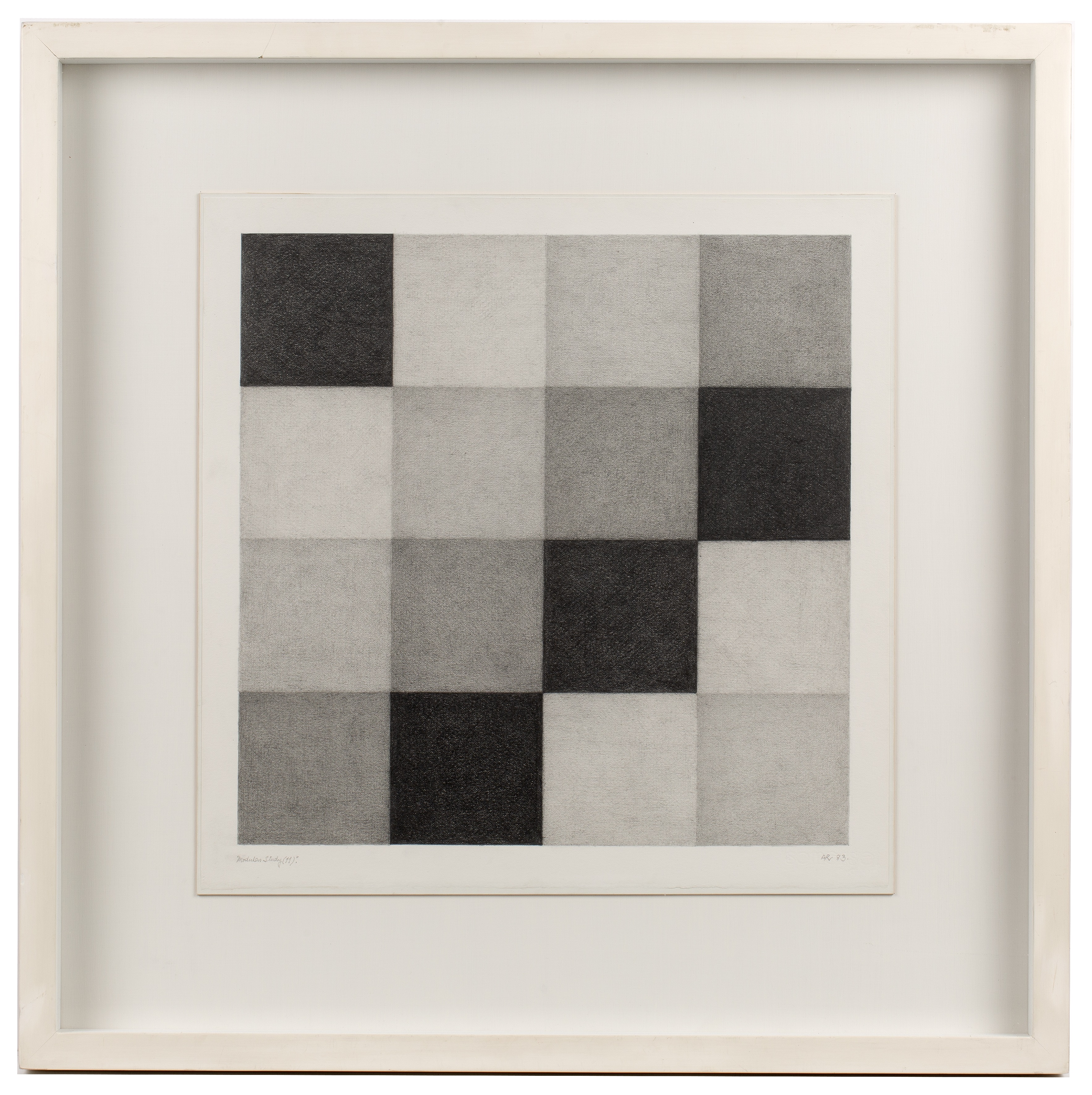 Alan Reynolds (1926-2014) Modular Study (11), 1983 signed with initials, titled, and dated in pencil - Image 2 of 6