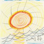 Terry Frost (1915-2003) Sunburst Newlyn, 1997 signed and dated (lower right) mixed media drawing