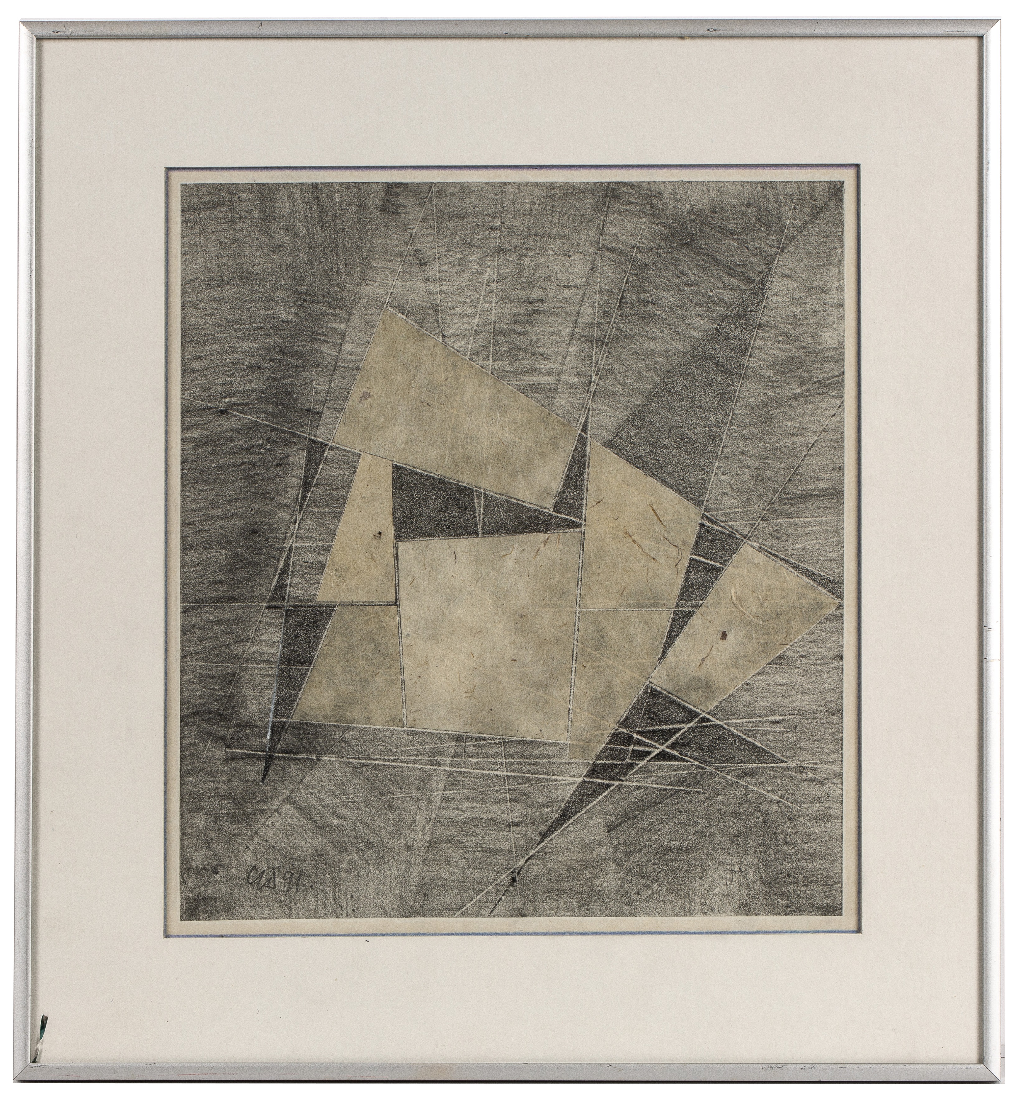 George Dannatt (1915-2009) Muted Movement, 1991 signed with initials and dated (lower left), signed, - Image 2 of 3