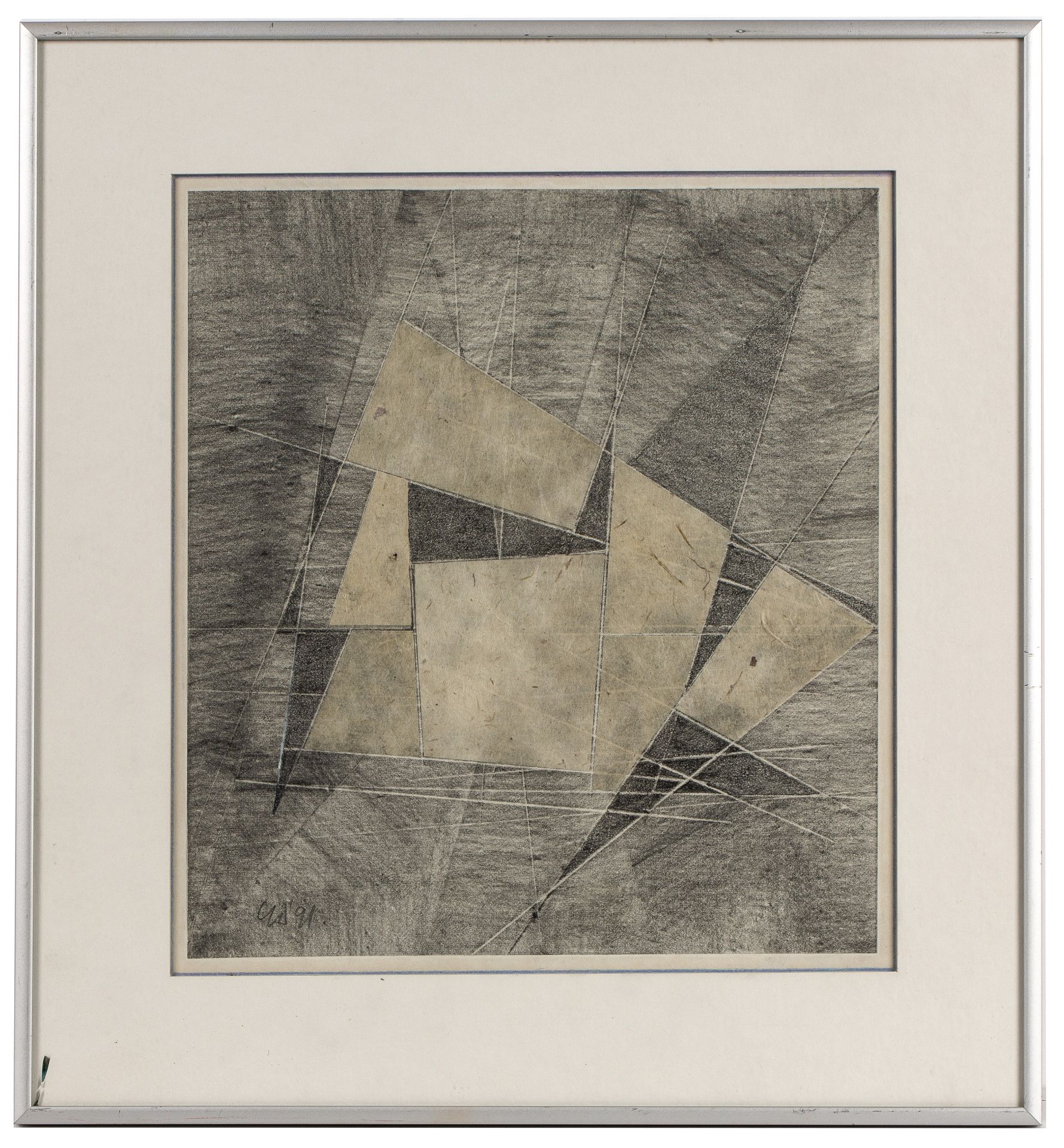 George Dannatt (1915-2009) Muted Movement, 1991 signed with initials and dated (lower left), signed, - Bild 2 aus 3