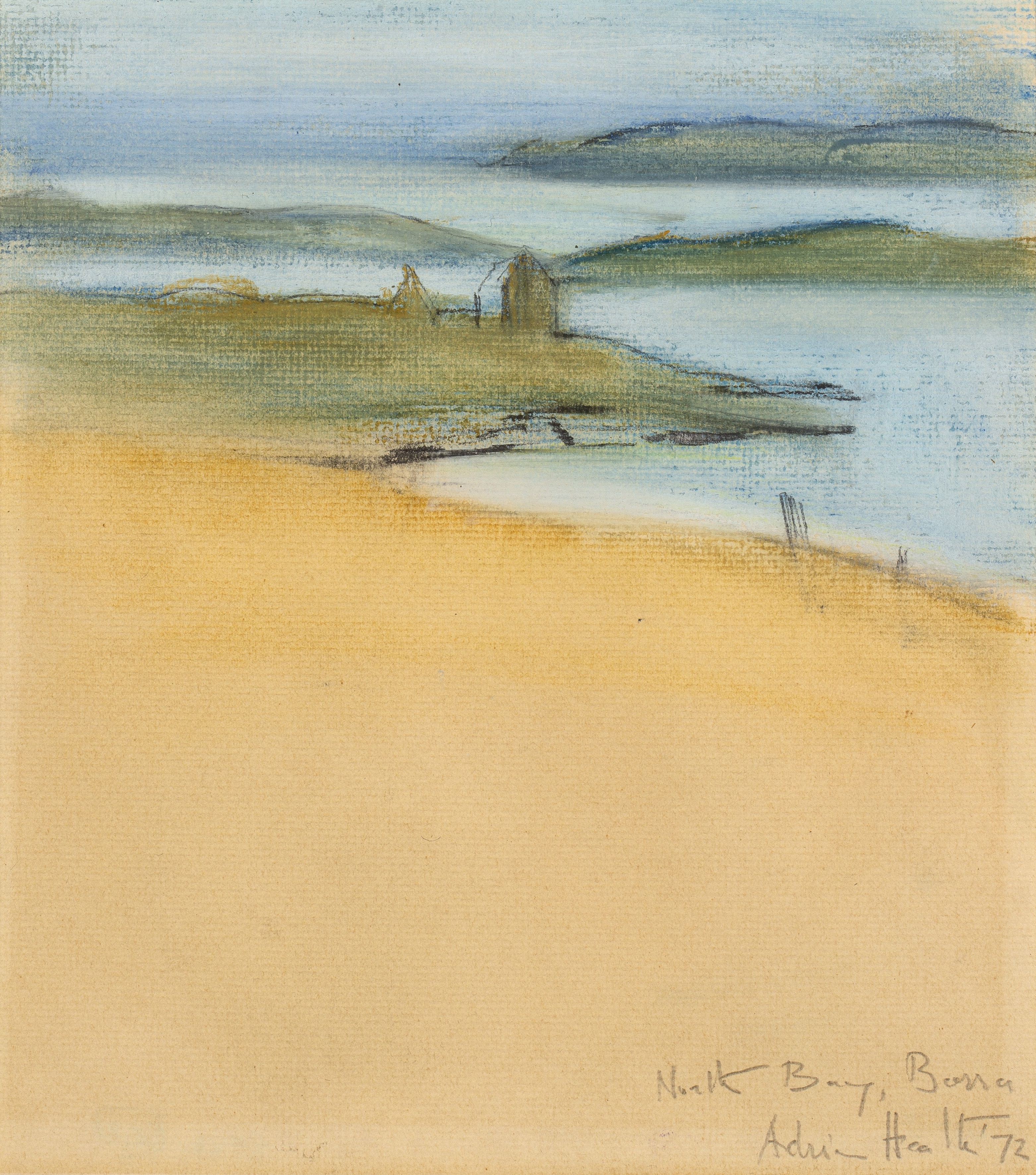 Adrian Heath (1920-1992) North Bay, Barra, 1972 signed, dated, and titled in pencil (lower right)