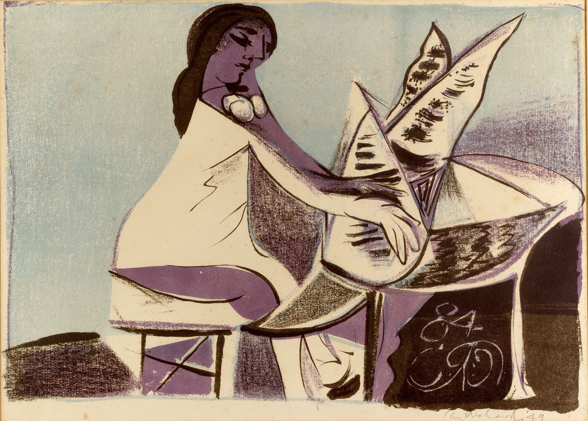 Ceri Richards (1903-1971) The Pianist, 1949 signed and dated in pencil (in the margin) lithograph 36