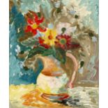 George Hann (1900-1979) Vase of Flowers, 1939 signed and dated (lower left) oil on board 32 x 26cm.