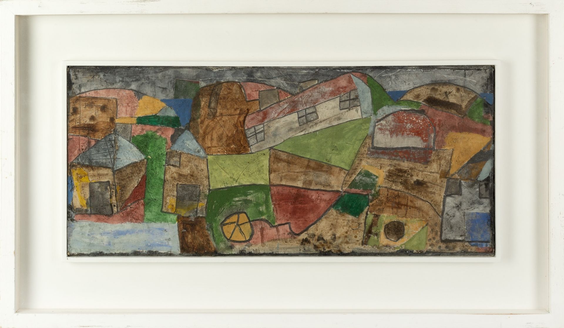 Bryan Ingham (1936-1997) Cottages on the Lizard mixed media 19 x 43cm. Provenance: Market House - Bild 2 aus 3