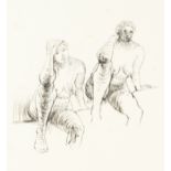 Henry Moore (1898-1986) Seated Figures, 1974 printer's proof aside from the edition of 50 lithograph