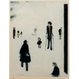 Laurence Stephen Lowry (1887-1976) Figures in the Park, 1976 39/100, signed and numbered in