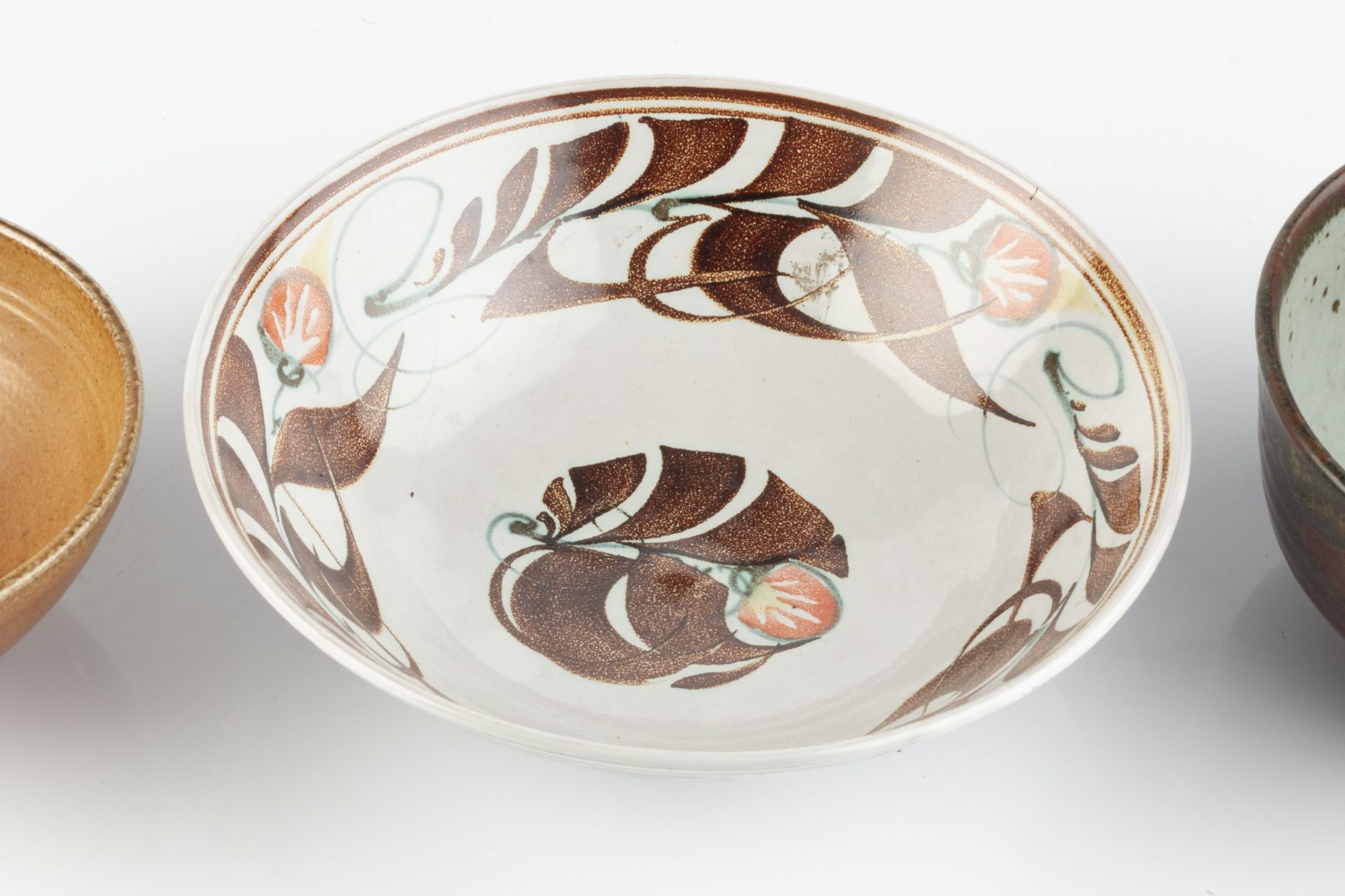 Helen Pincombe (1908-2004) Two bowls largest 17cm diameter; and an Aldermaston bowl by Edgar Campden - Image 2 of 4