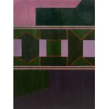 Theodore Mendez (1934-1997) Purple Composition, December 1963 dated (to reverse) oil on board 92 x